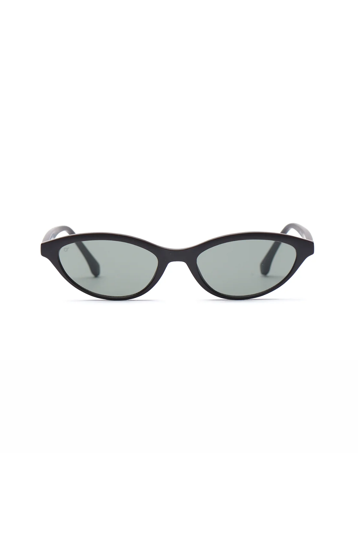 OS Sunglasses Aden Verde με σκούρο καφέ σκελετό και πράσινους φακούς, μπροστινή όψη