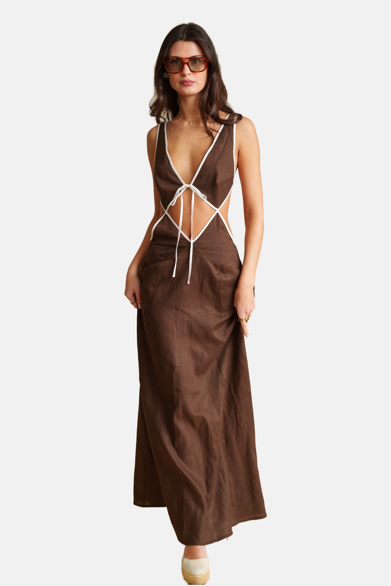 Georgina Trikogia | Burly Wood Backless Dress
