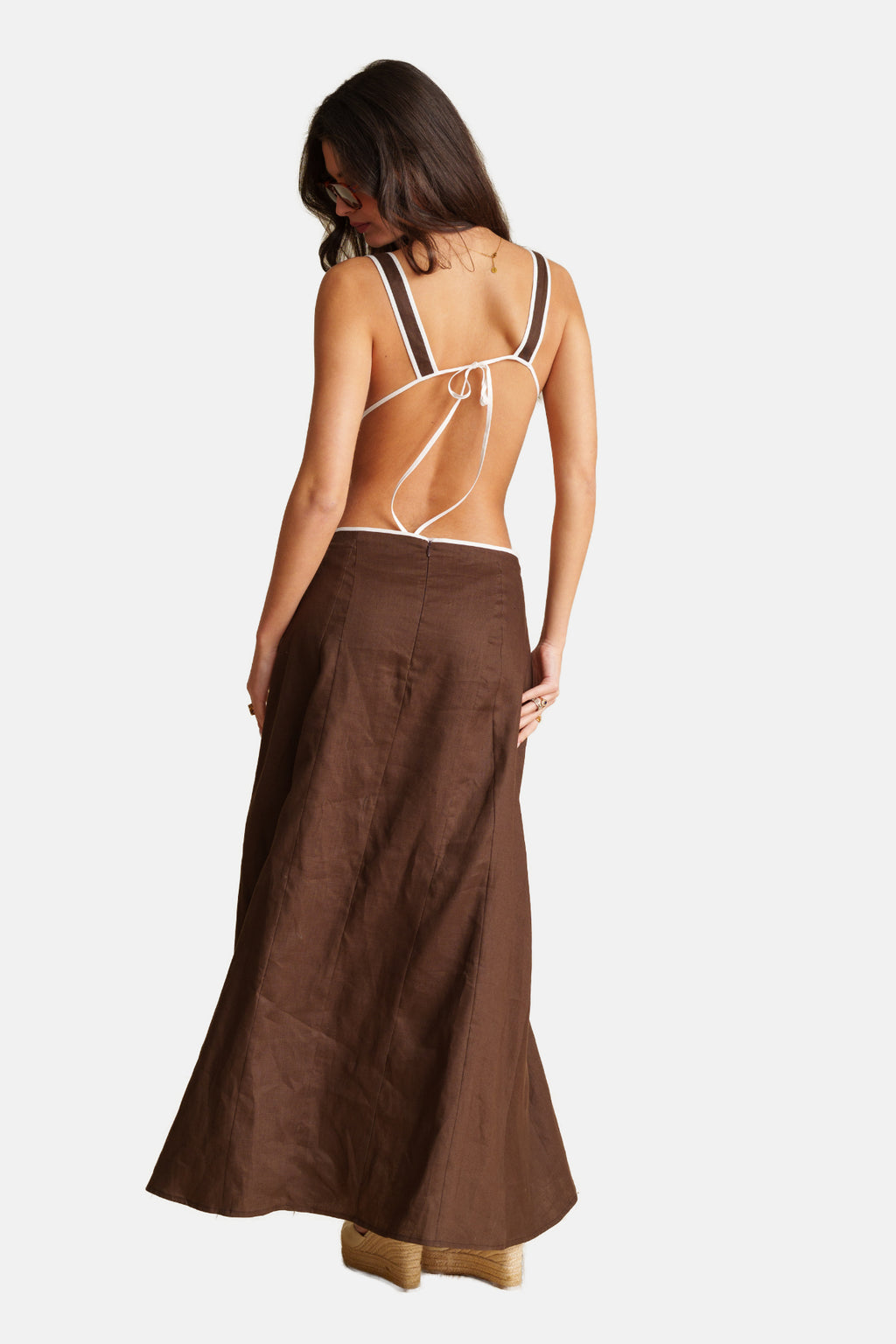 Georgina Trikogia | Burly Wood Backless Dress