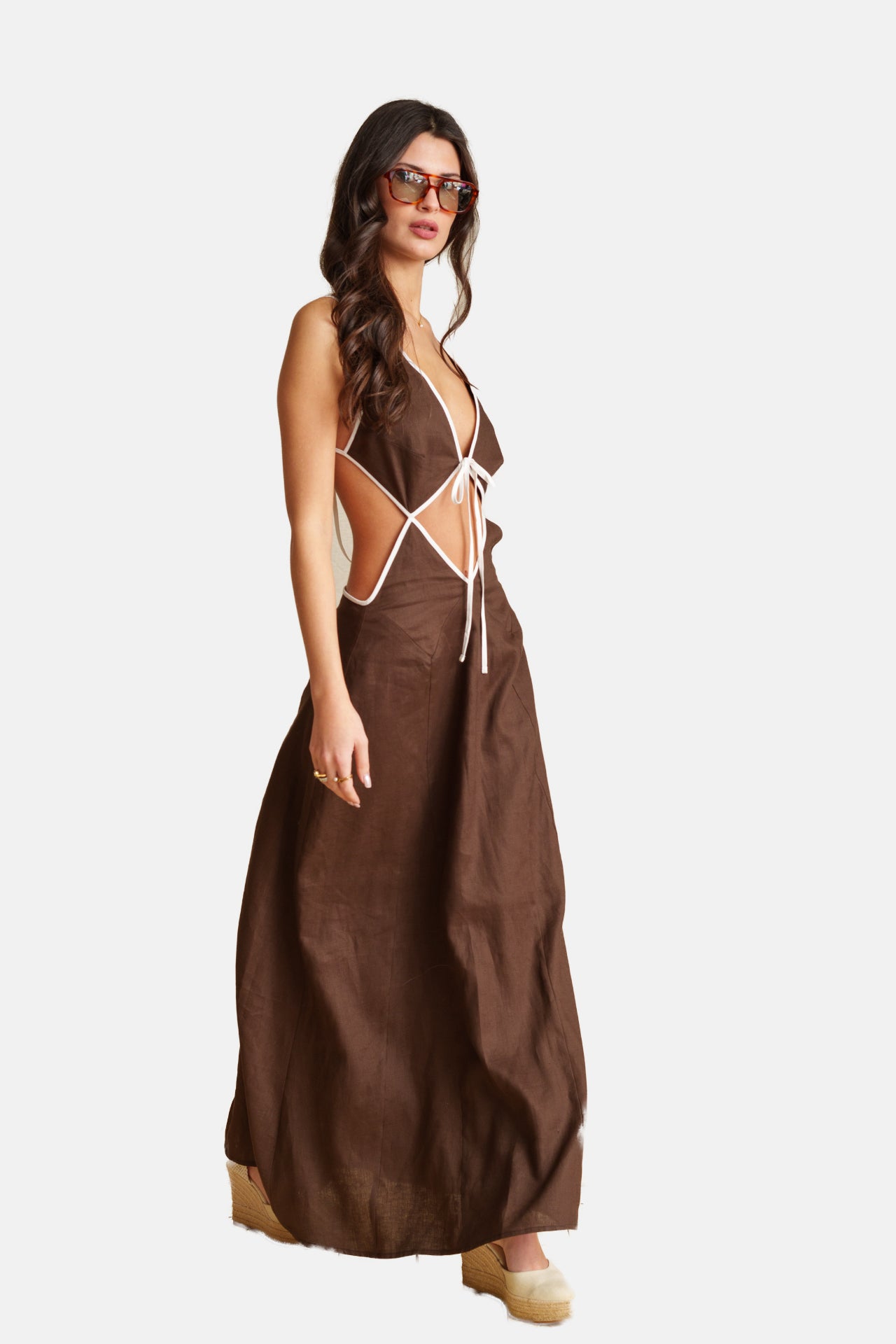 Georgina Trikogia | Burly Wood Backless Dress