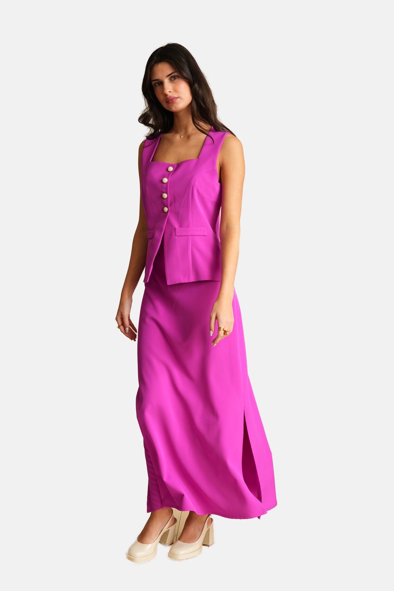 Georgina Trikogia | Dark Violet Maxi Skirt