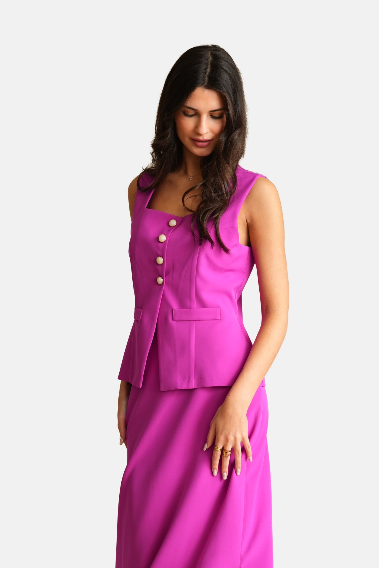 Georgina Trikogia | Dark Violet Maxi Skirt