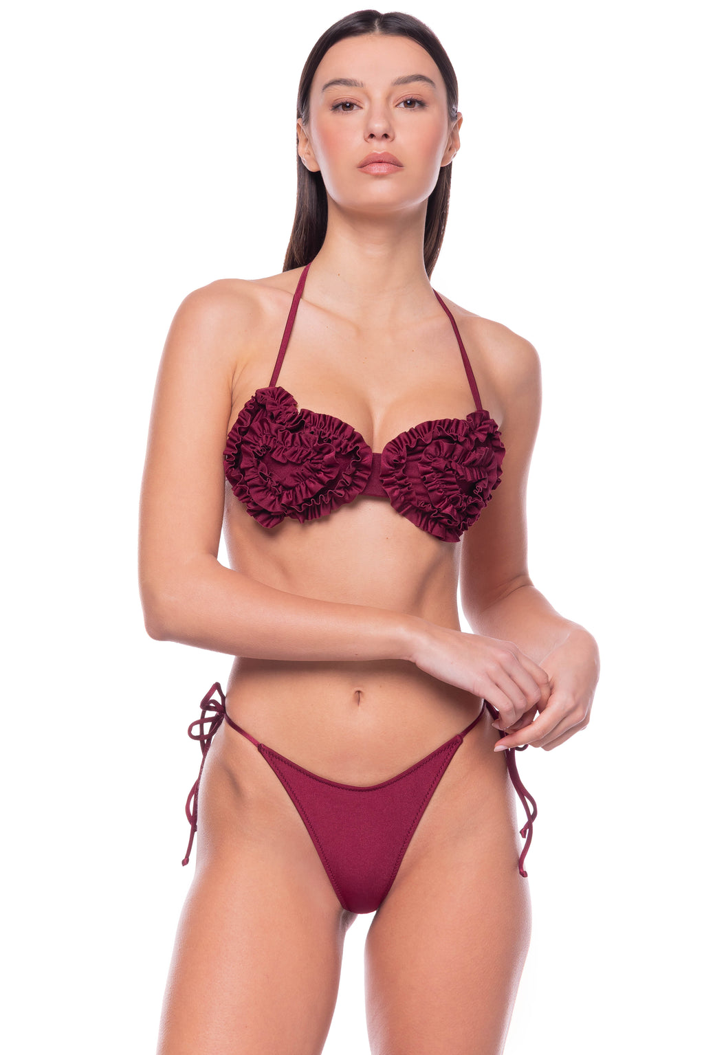 Bikini Lovers Viola Bordeaux strapless γυναικείο μπικίνι