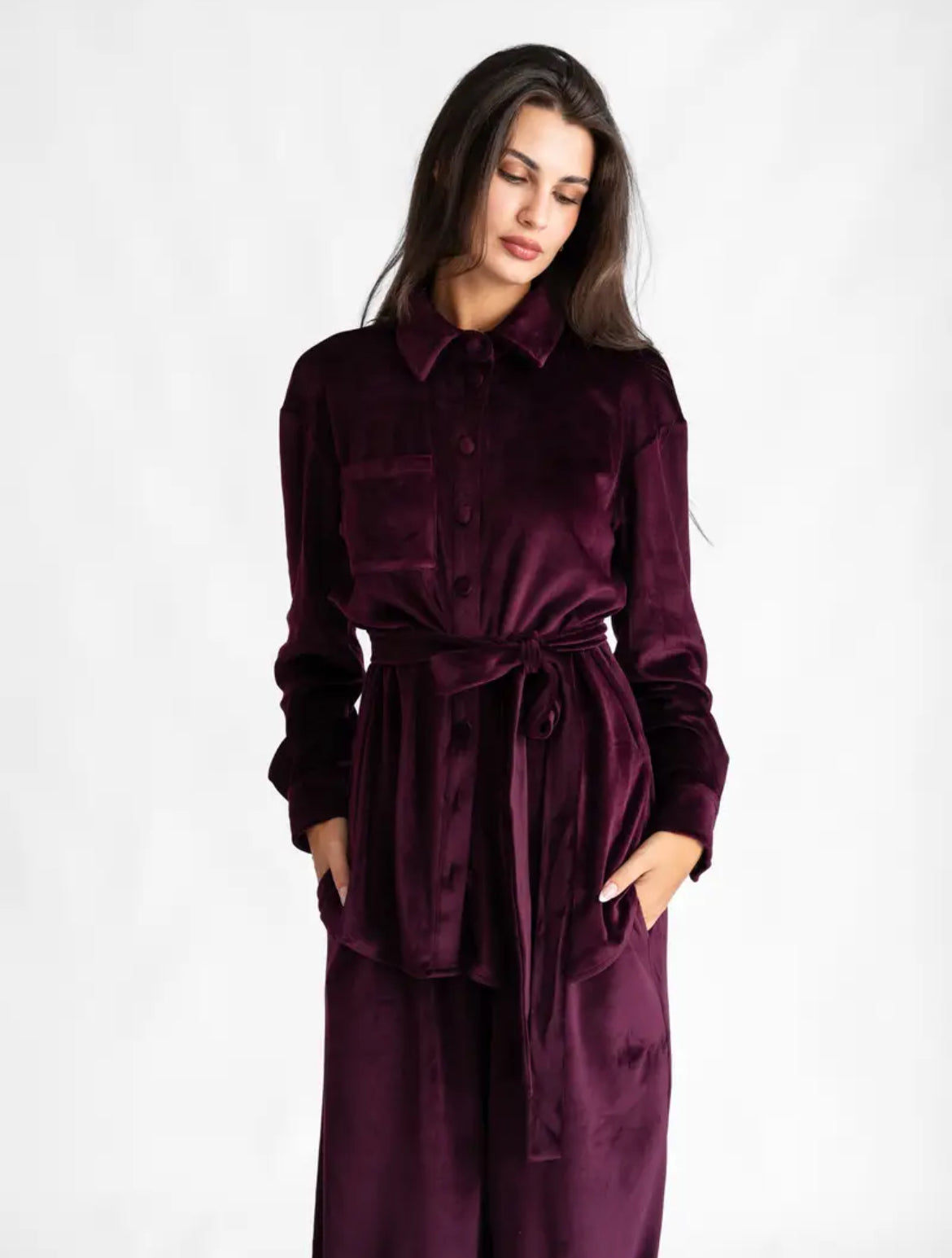 Georgina Trikogia | Merlot Velvet Set