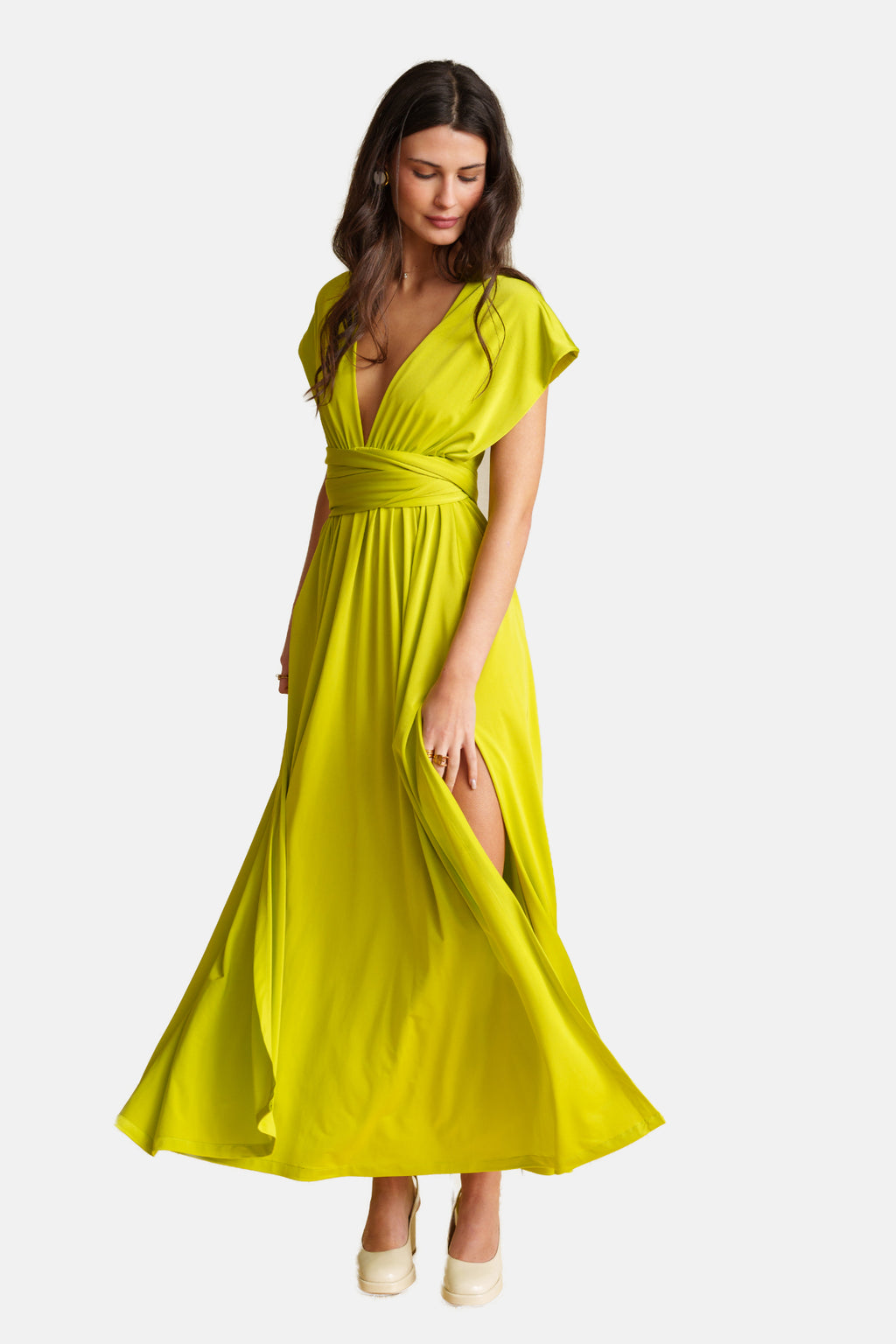 Georgina Trikogia | Lime Polymorphic Dress
