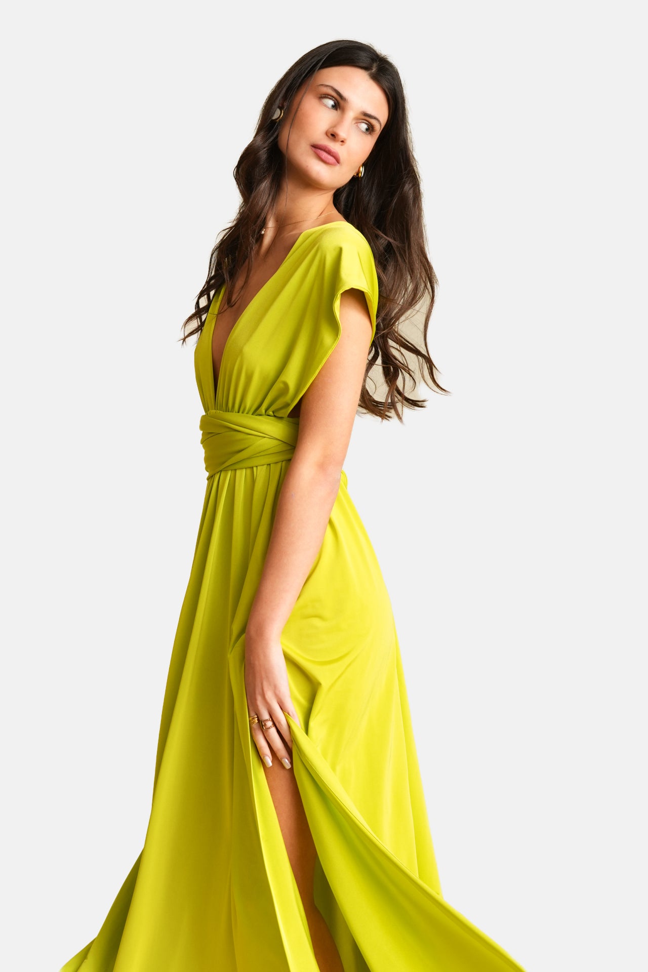 Georgina Trikogia | Lime Polymorphic Dress