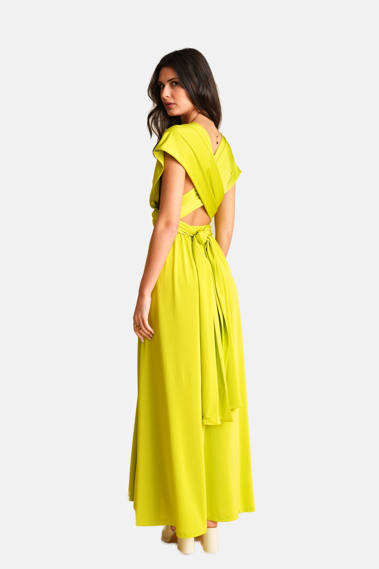 Georgina Trikogia | Lime Polymorphic Dress