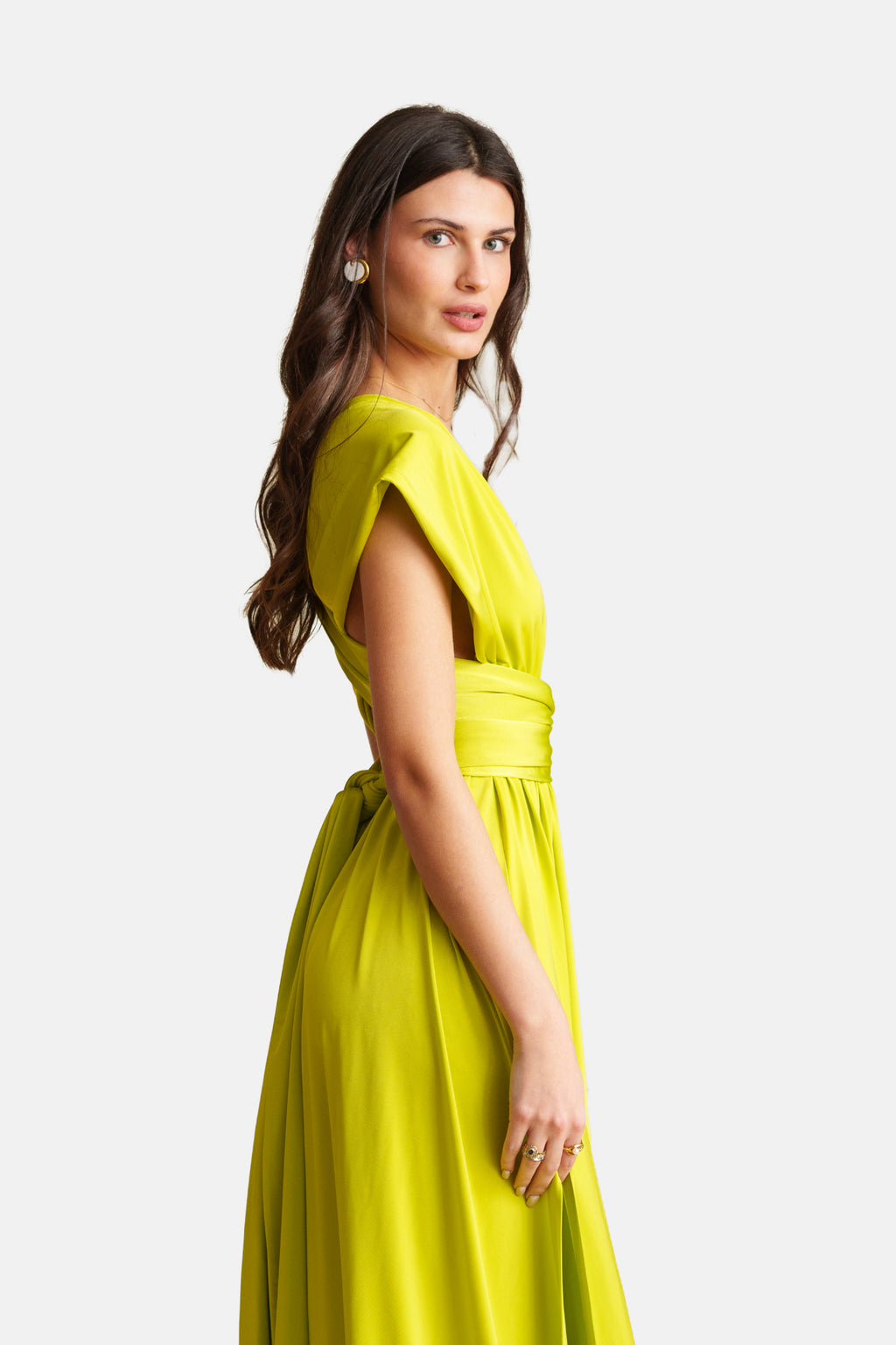 Georgina Trikogia | Lime Polymorphic Dress