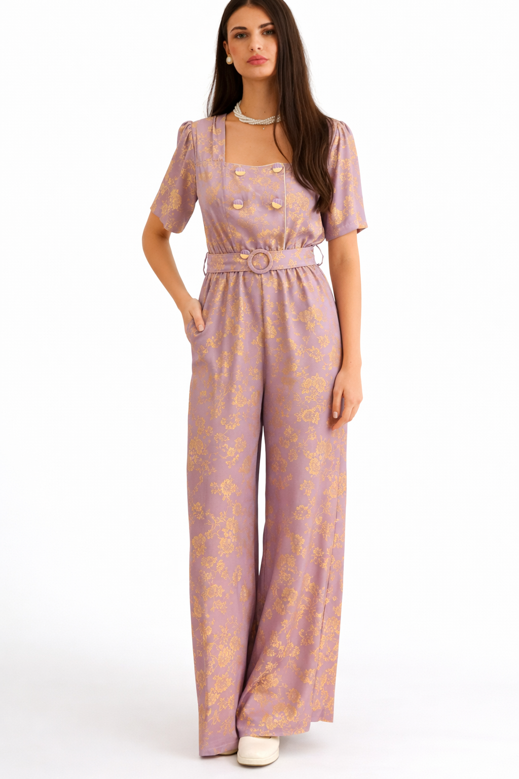 Georgina Trikogia | Melissa Jacquard Vintage Jumpsuit