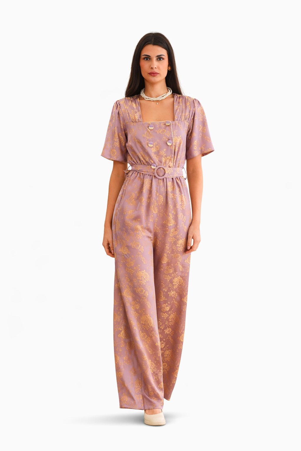 Georgina Trikogia | Melissa Jacquard Vintage Jumpsuit