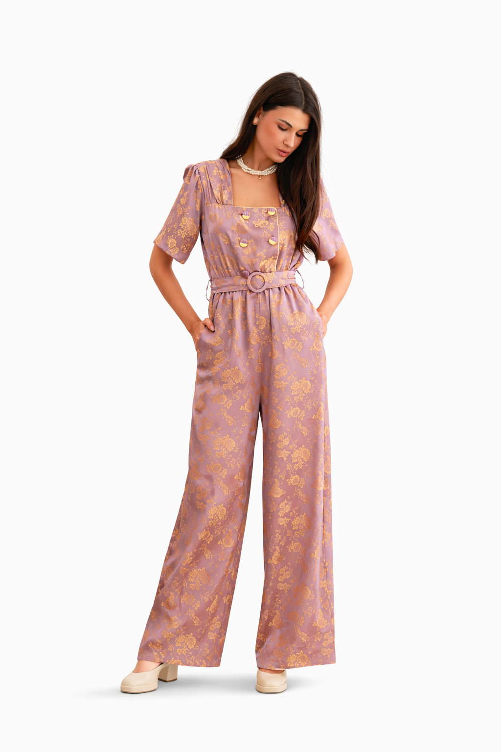 Georgina Trikogia | Melissa Jacquard Vintage Jumpsuit