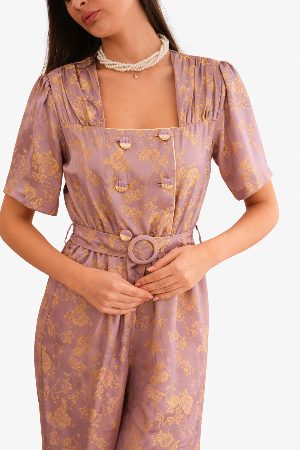 Georgina Trikogia | Melissa Jacquard Vintage Jumpsuit