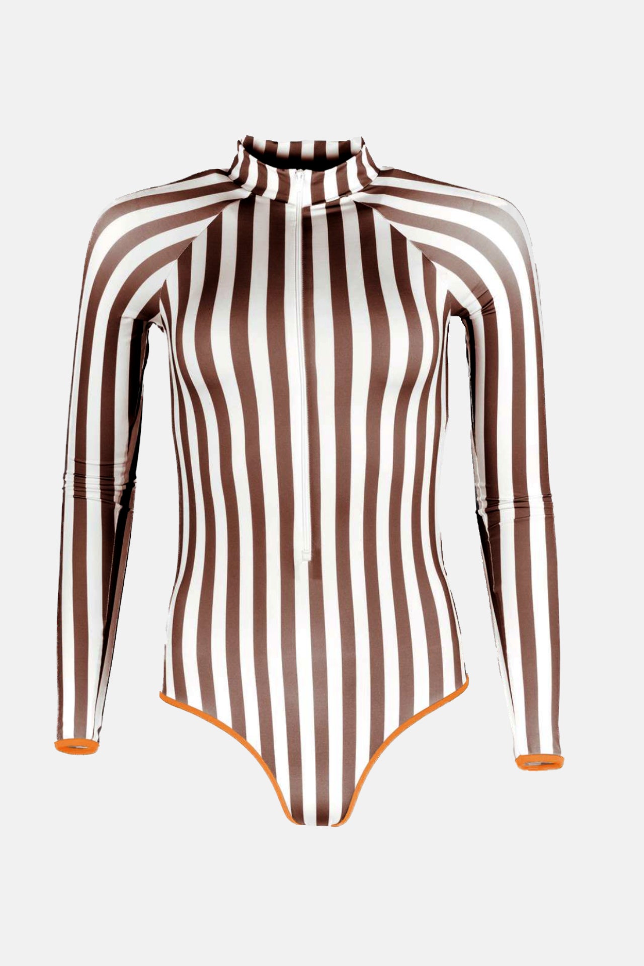 VÄN | Metis Brown Long Sleeve Swimsuit
