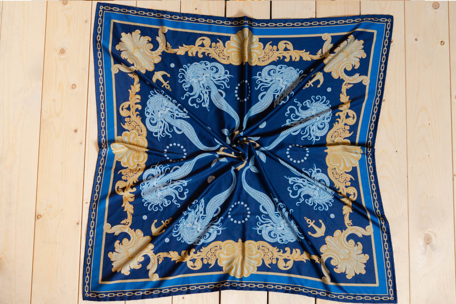 Georgina Trikogia | Ocean Satin Scarf
