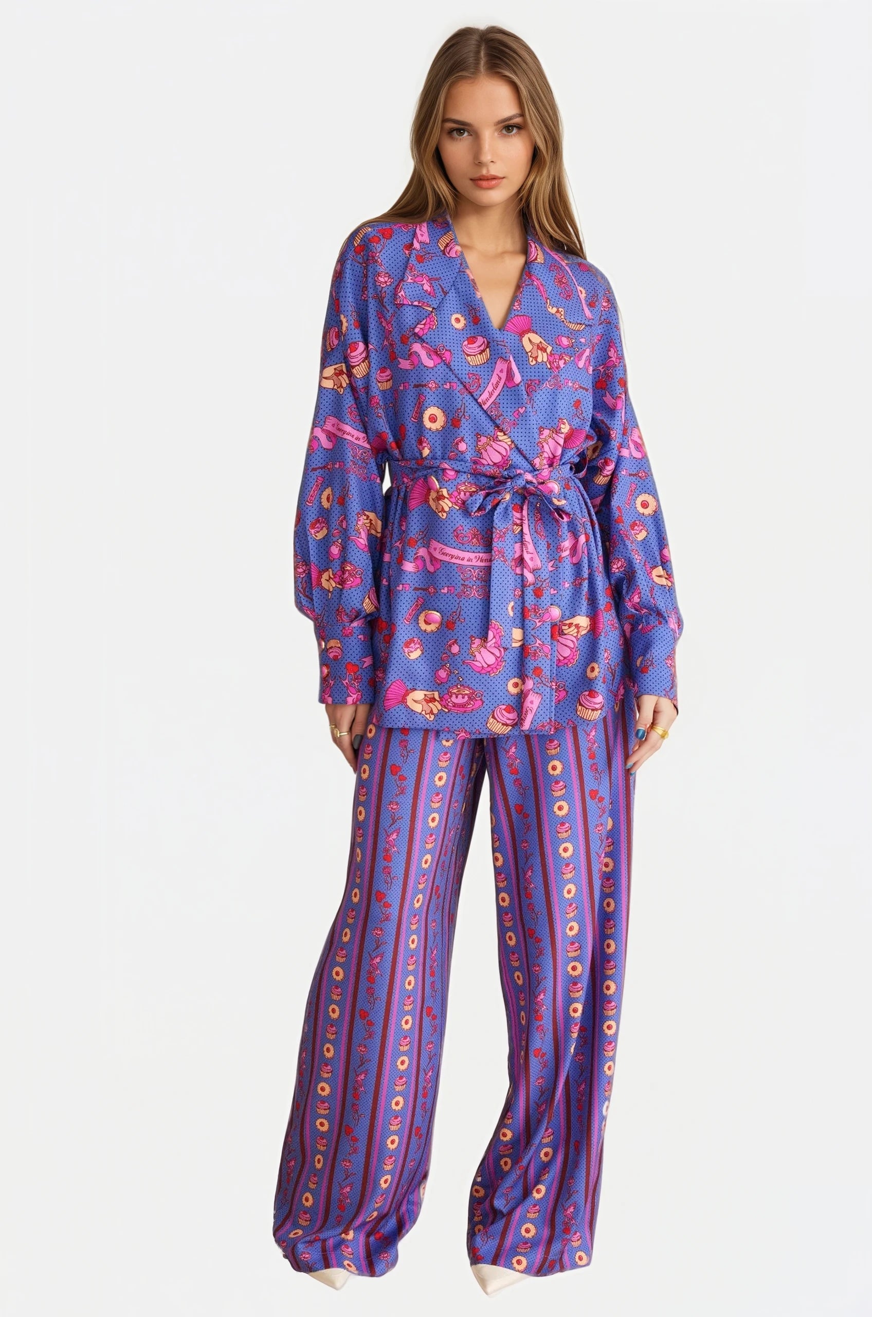 Georgina Trikogia | Pink Wonderland Classic Pants