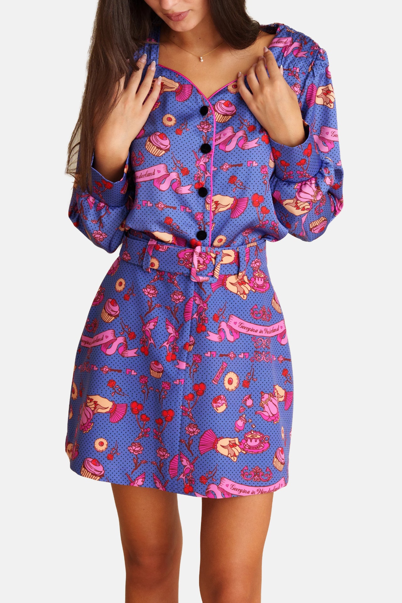 Georgina Trikogia | Pink Wonderland Mini Skirt