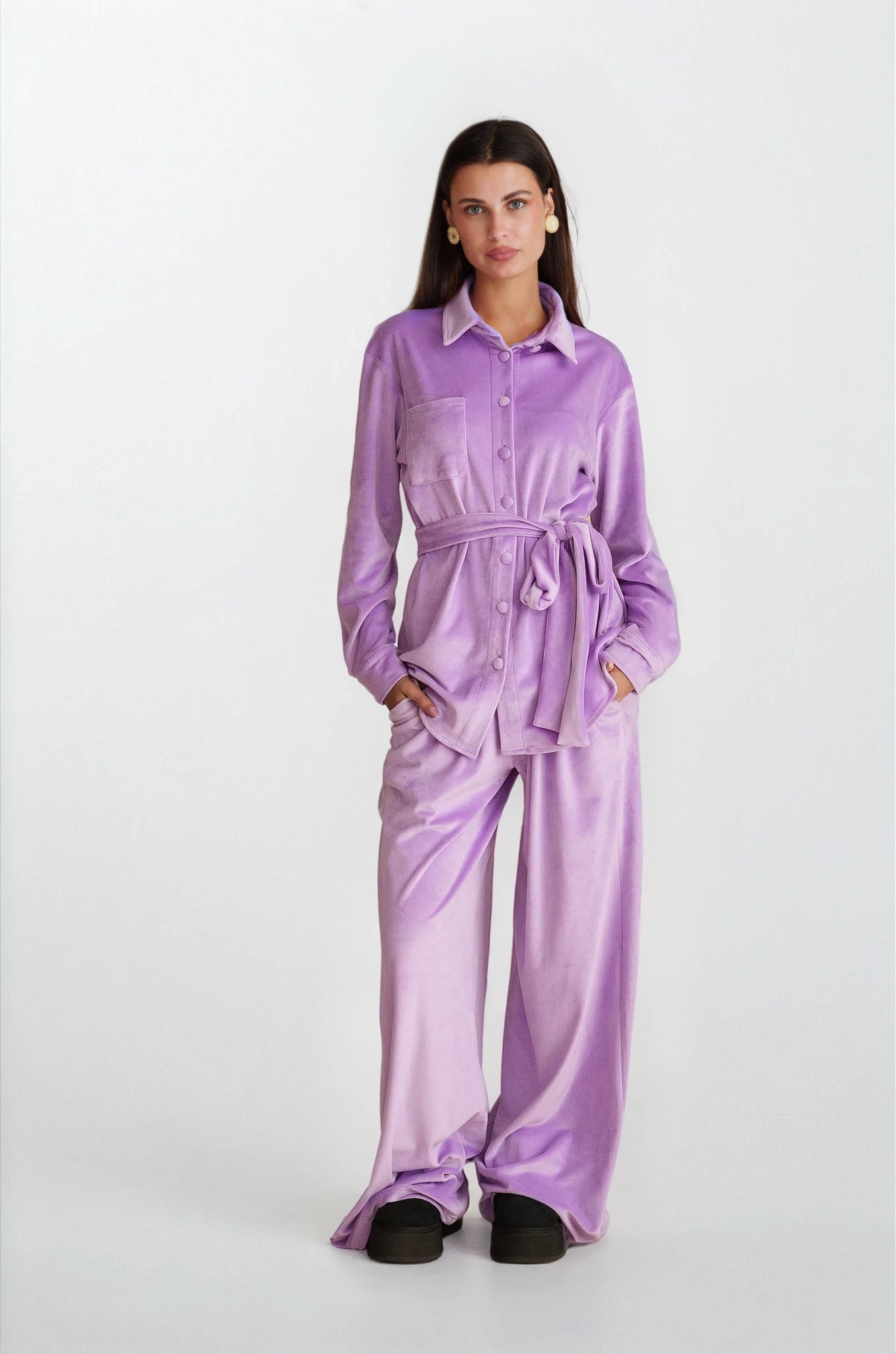 Georgina Trikogia | Plum Velvet Set