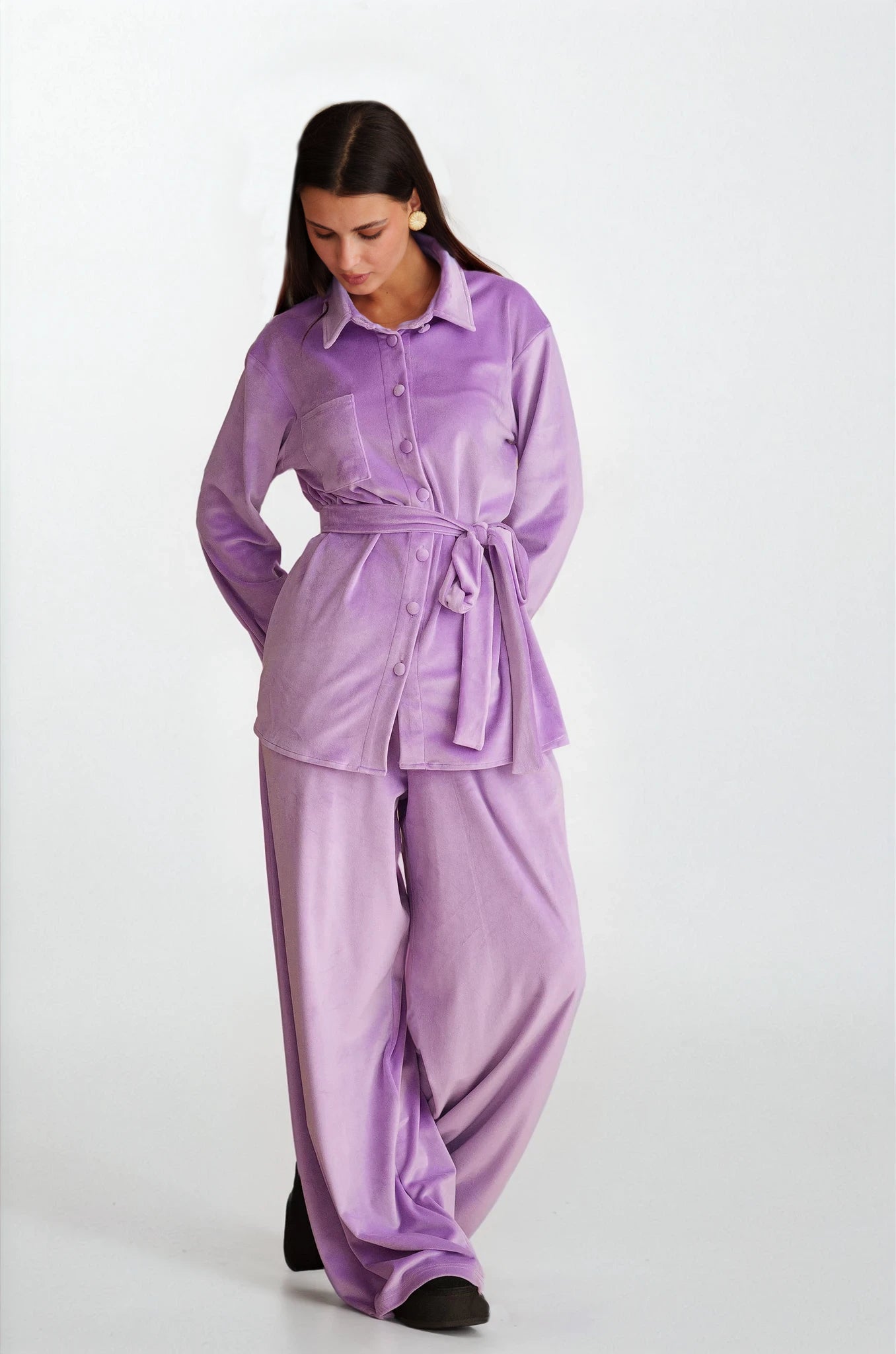 Georgina Trikogia | Plum Velvet Set