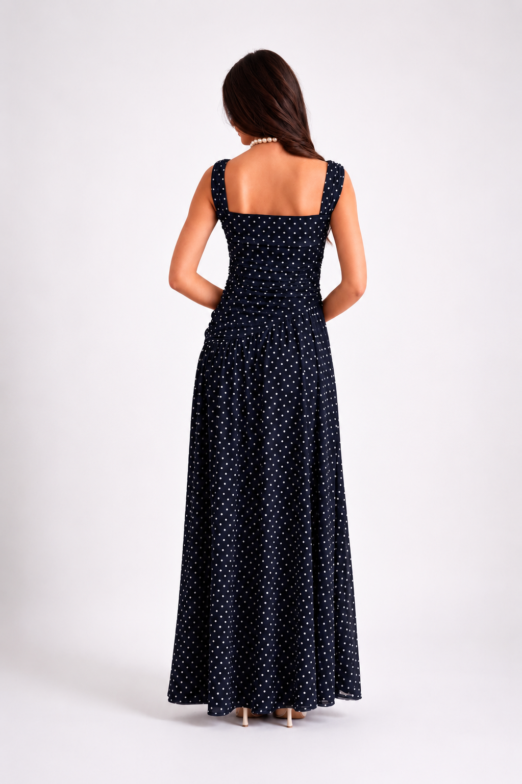 Georgina Trikogia | Polka Dots Dress with Slit