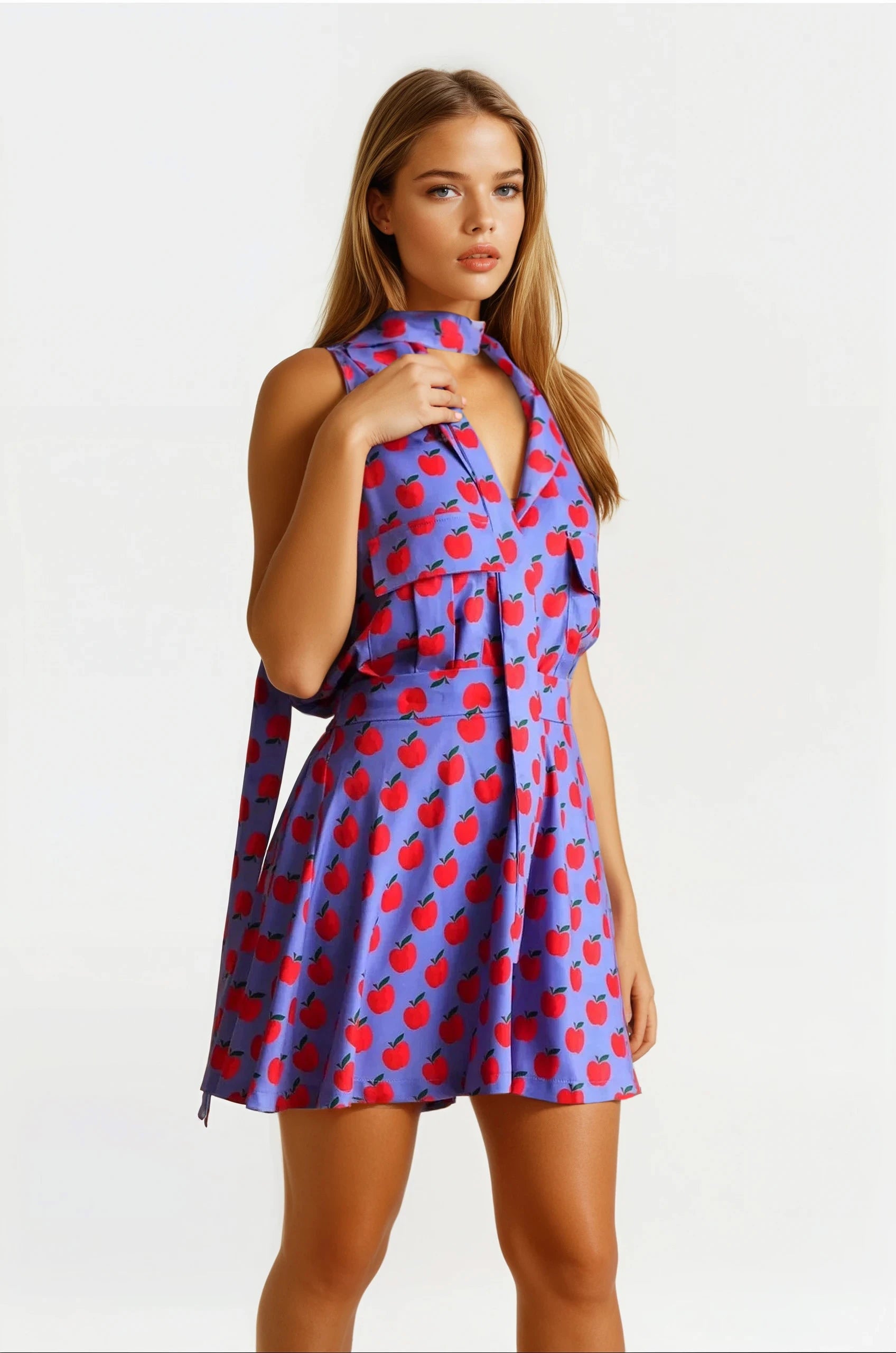 Georgina Trikogia | Red Apple Safari Shirt with Belt