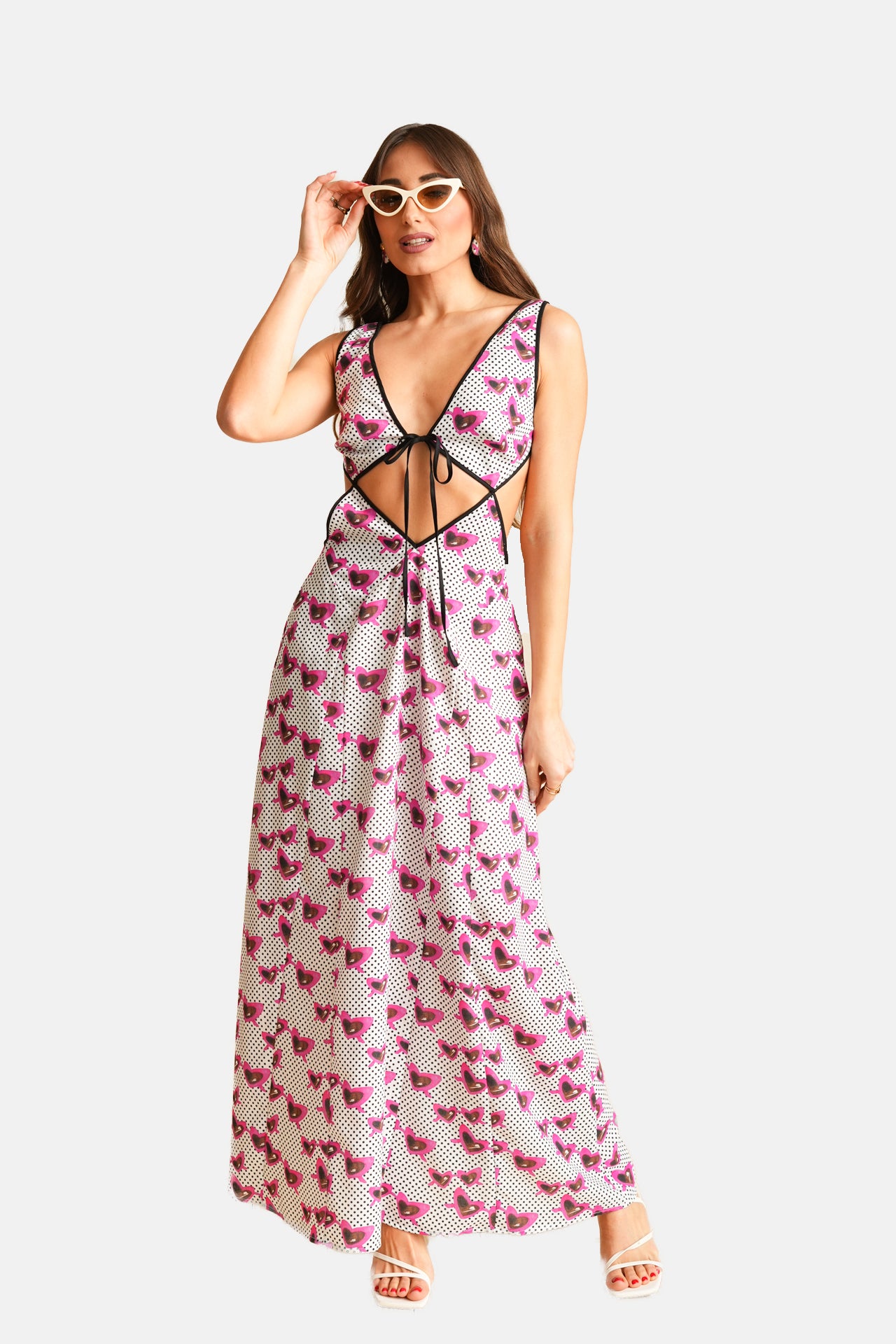 Georgina Trikogia | Retroholic Dots Backless Dress