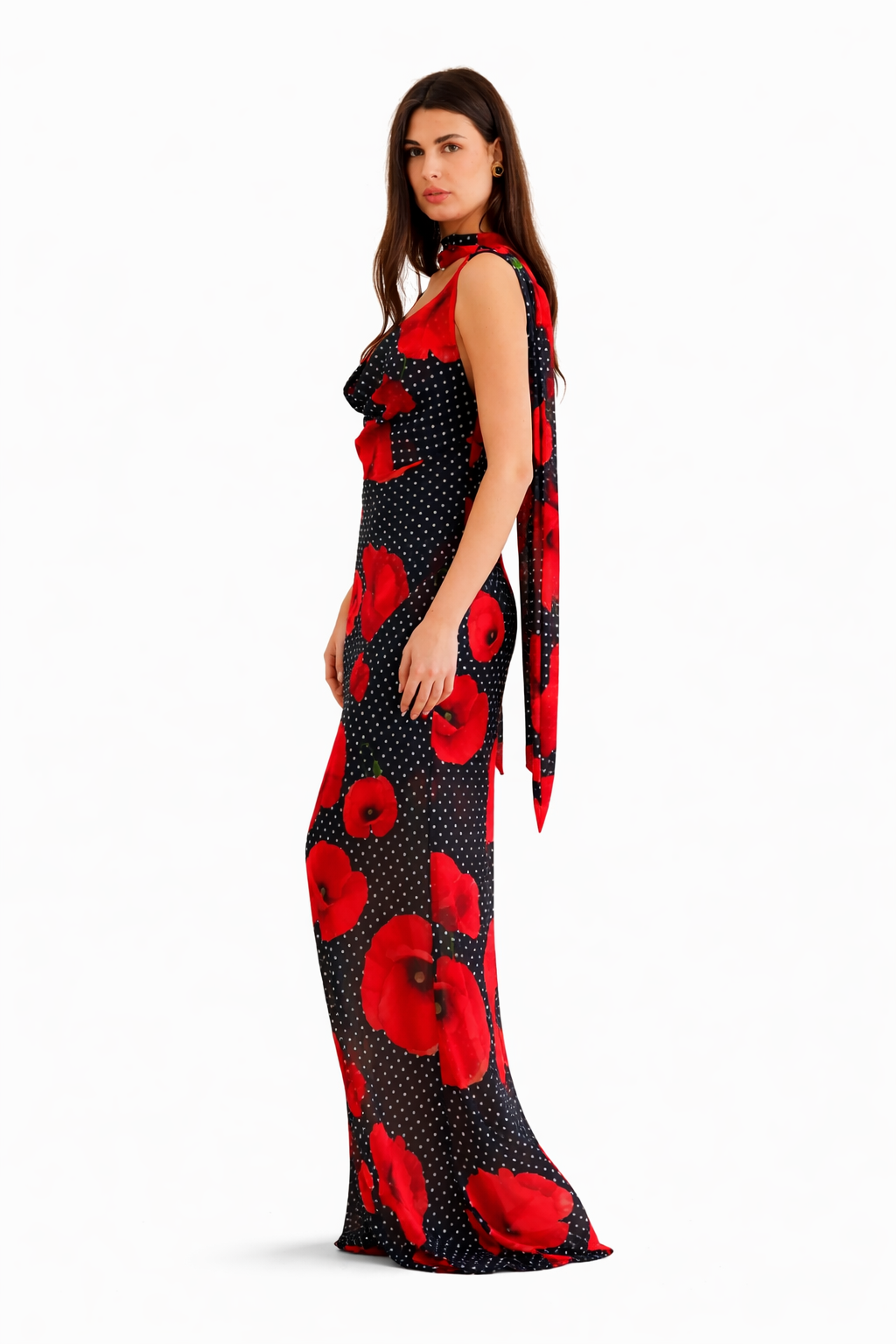 Georgina Trikogia | Tulip Affair Vintage Draped Maxi Dress