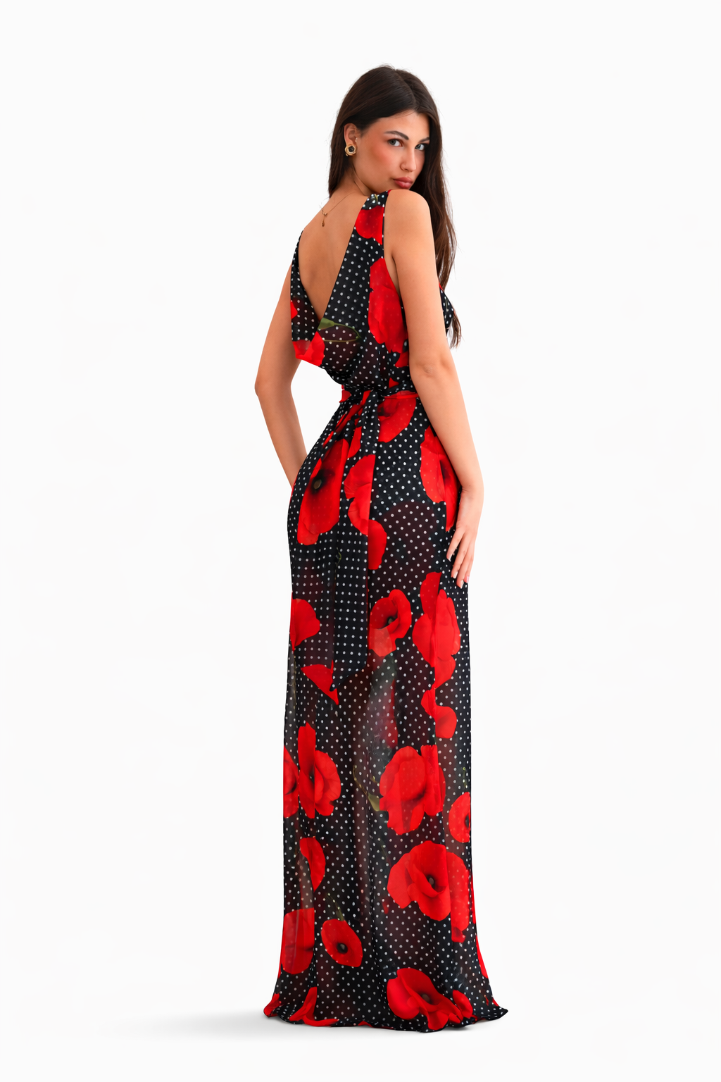 Georgina Trikogia | Tulip Affair Vintage Draped Maxi Dress