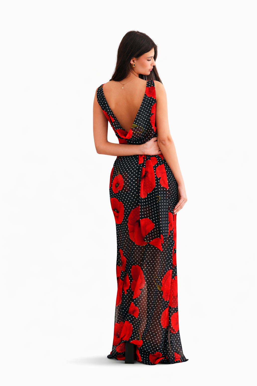 Georgina Trikogia | Tulip Affair Vintage Draped Maxi Dress
