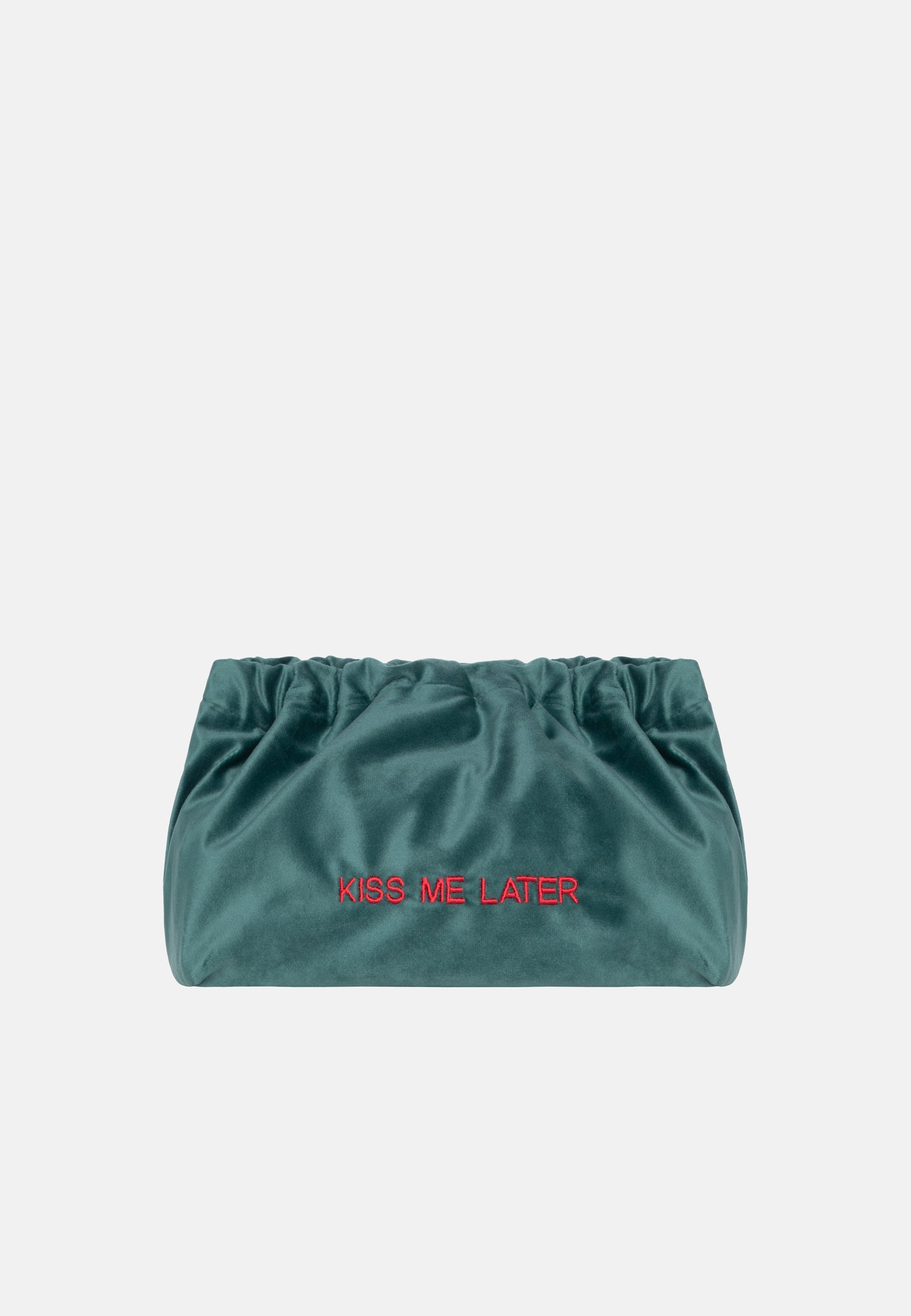 Sorbet Island | Kiss Me Later - Velvet Clutch Bag