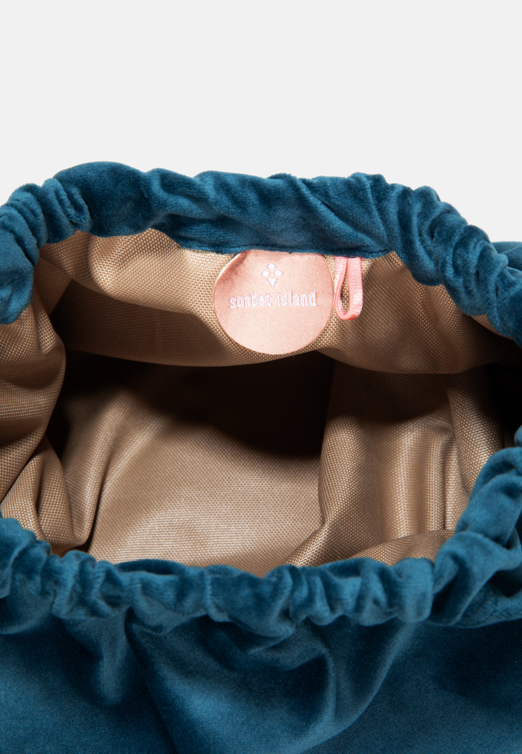 Sorbet Island | Smile And Love - Velvet Clutch Bag