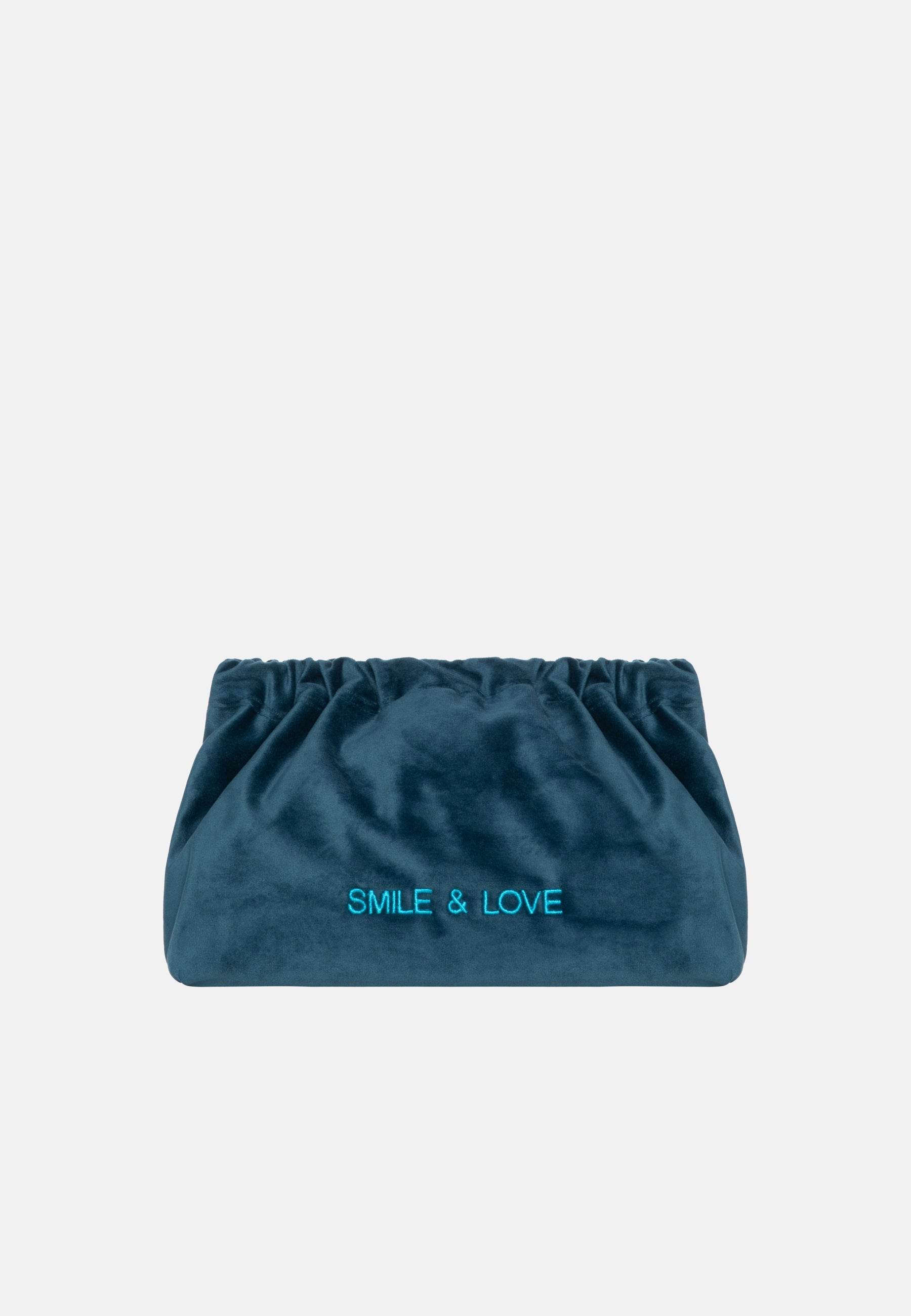Sorbet Island | Smile And Love - Velvet Clutch Bag