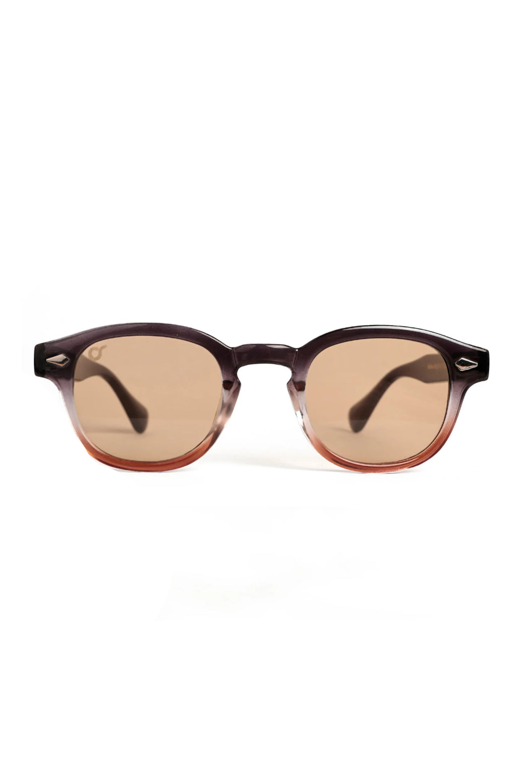 OS Sunglasses Berlino Wood Giallo με κεχριμπαρένιο σκελετό και κίτρινους φακούς, μπροστινή όψη