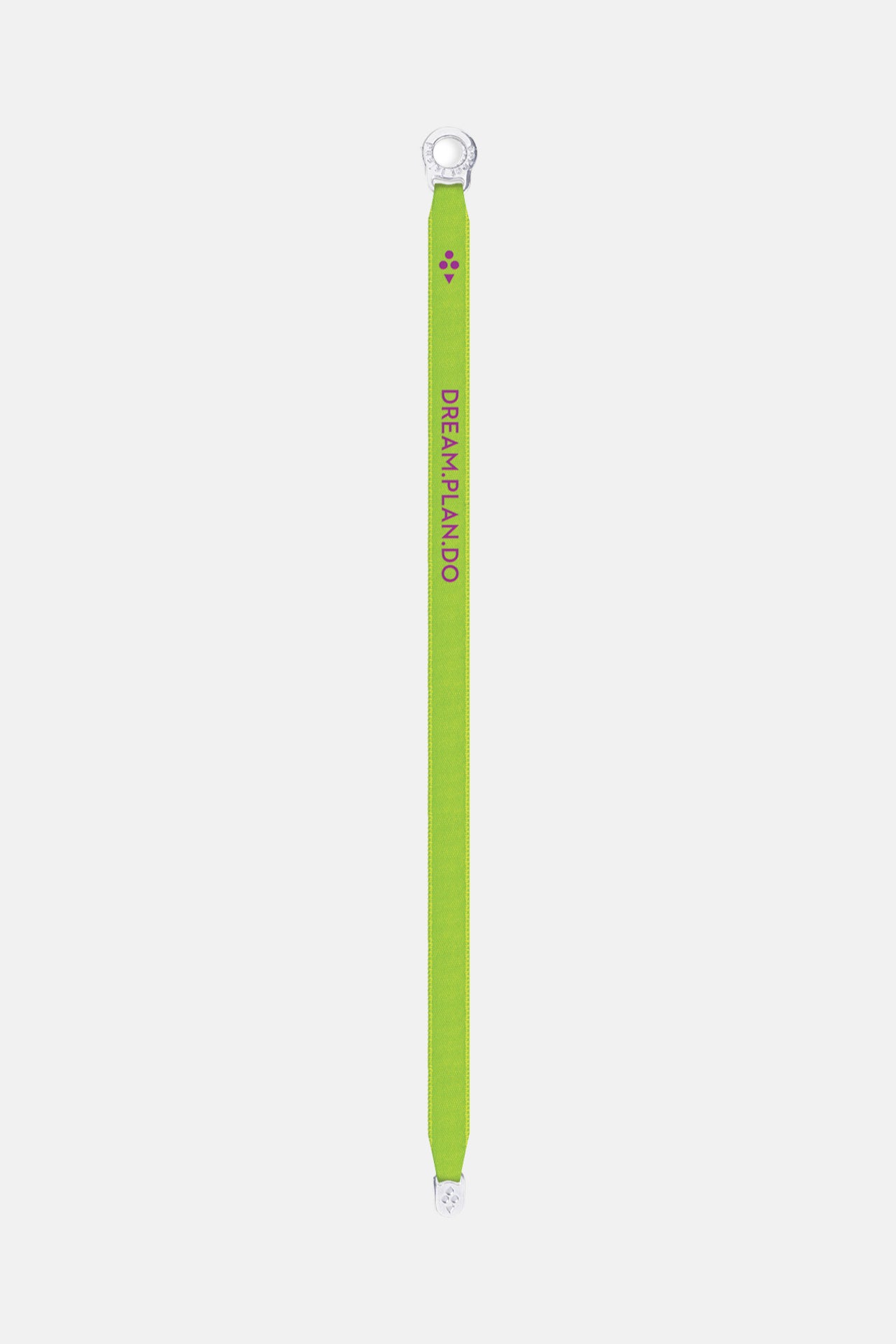 Sorbet Island | Satin Bracelet "Dream.Plan.Do" Neon Green