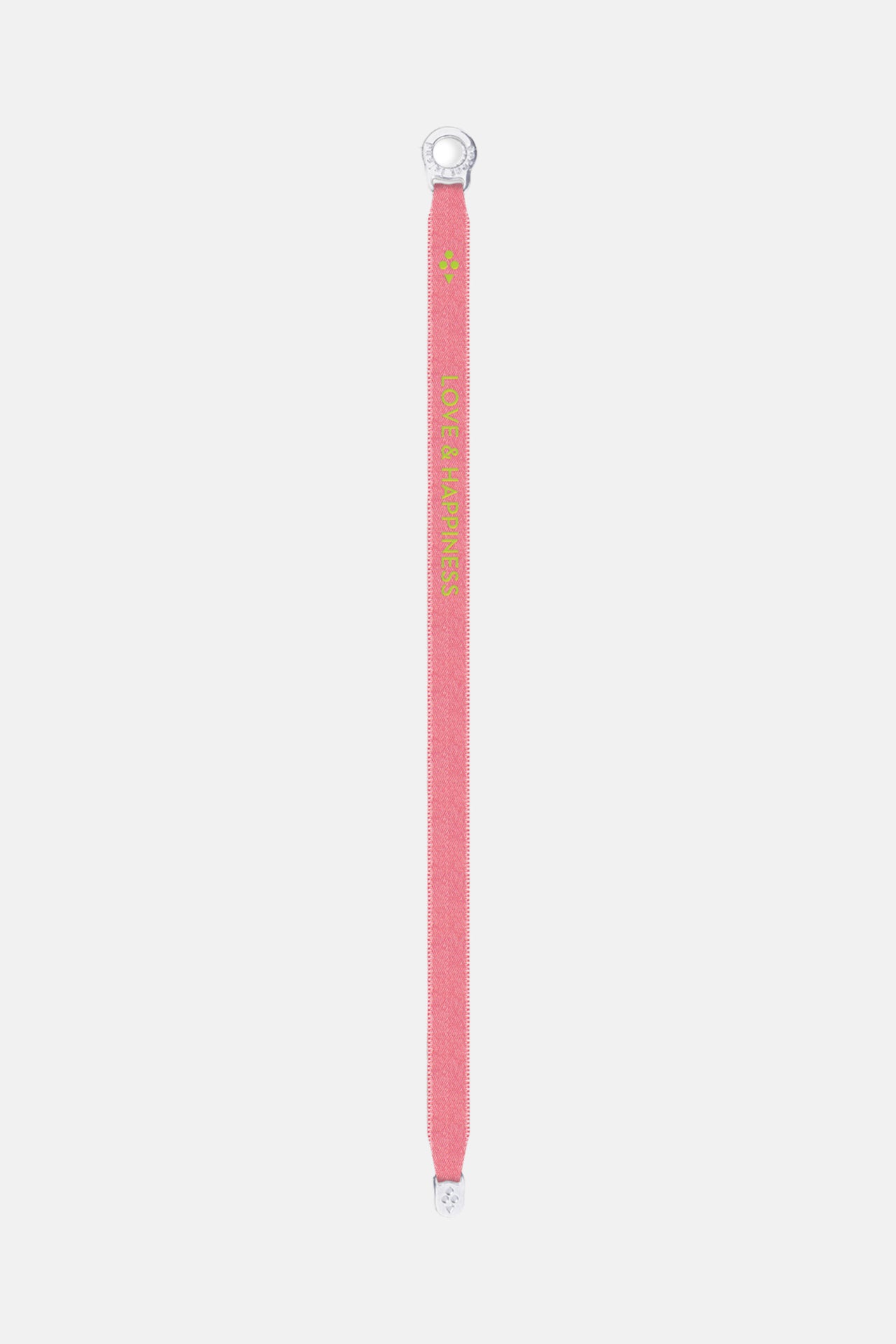 Sorbet Island | Satin Bracelet "Love & Happiness" Rose