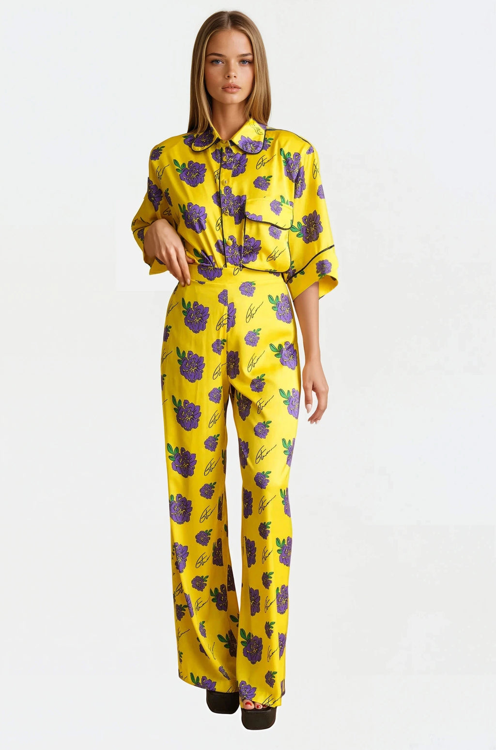 Georgina Trikogia | Yellow Dalia Classic Pants